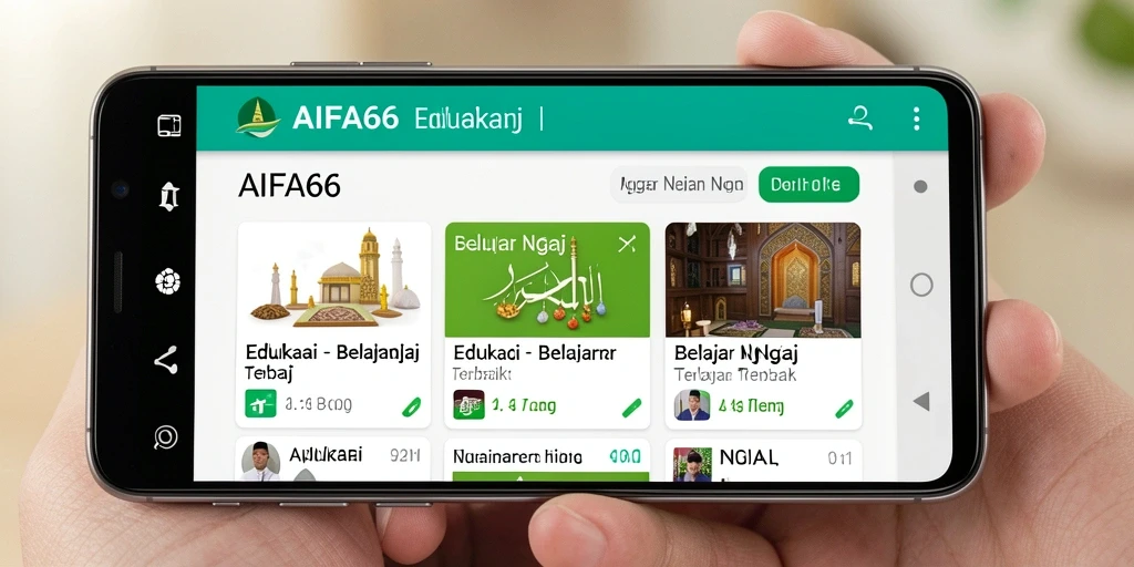 Antarmuka AIFA66 yang intuitif saat belajar ngaji.