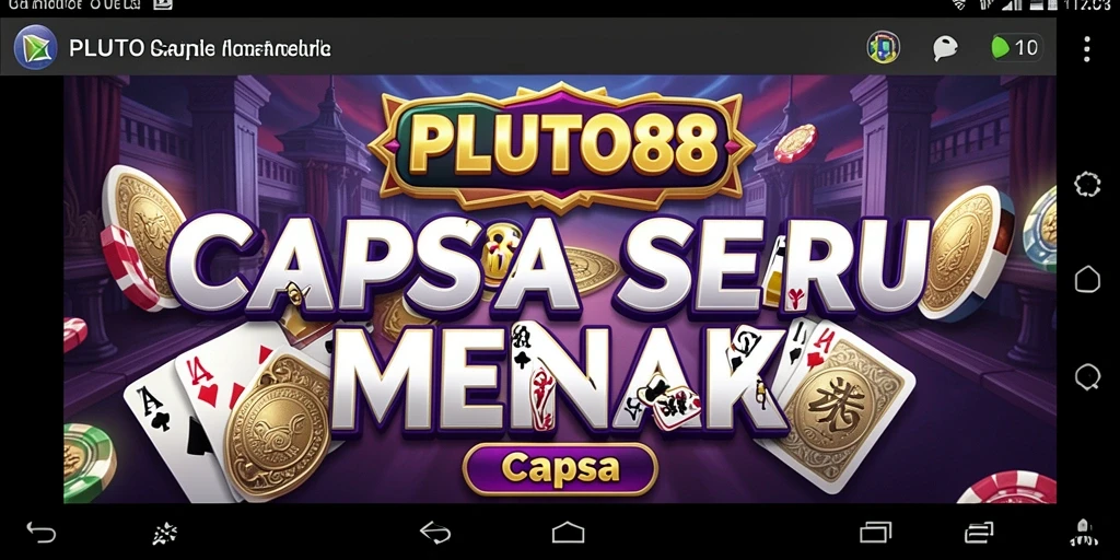 Antarmuka permainan Capsa yang menarik dan interaktif di PLUTO88.