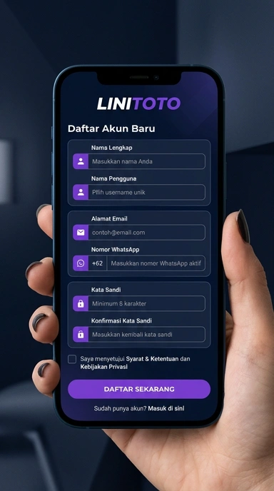 Panduan Buat Akun Baru linitoto di Android